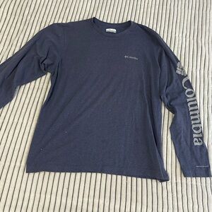 Columbia Heather Blue Long Sleeve Tee